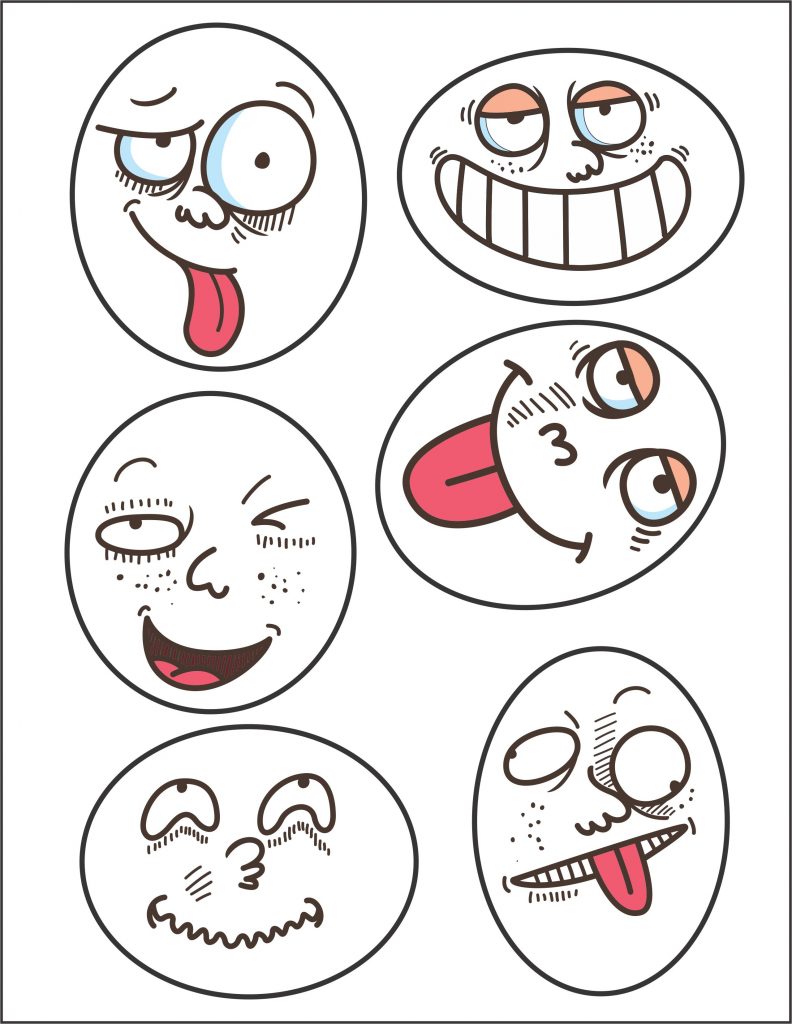silly faces to print