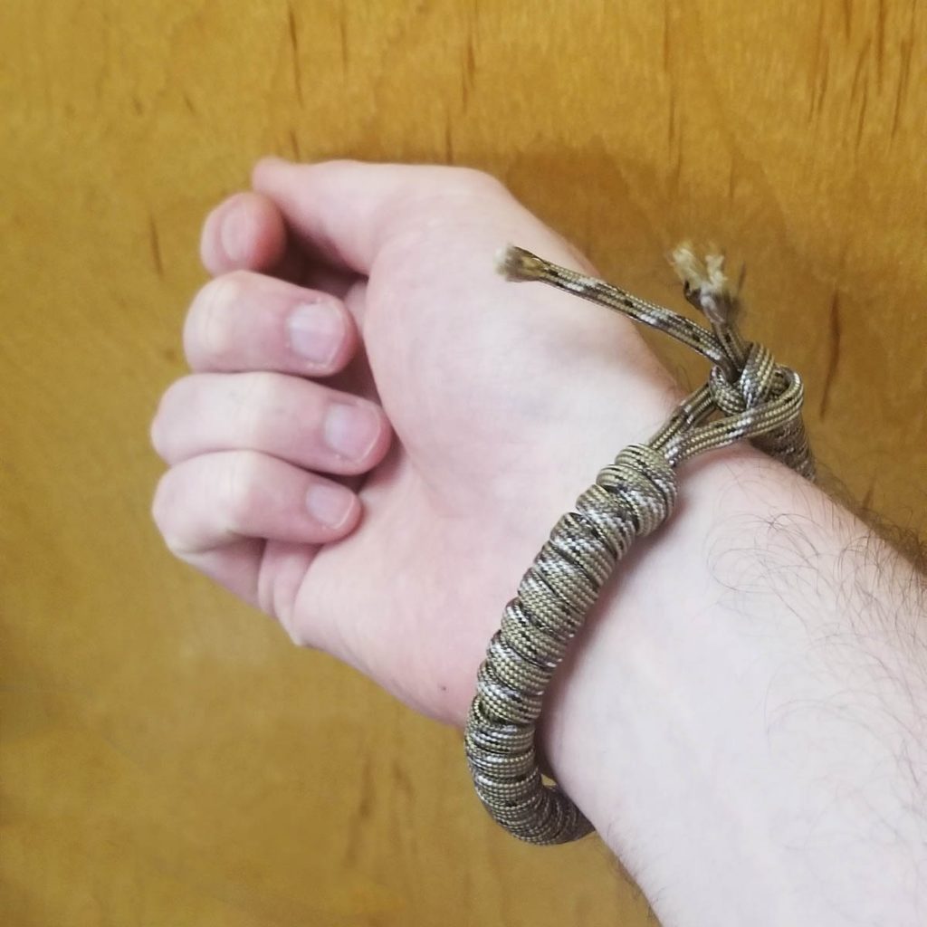 Military store paracord bracelet