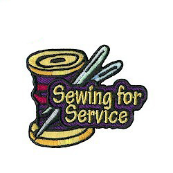 Sewing for Service Girl Scout Patch