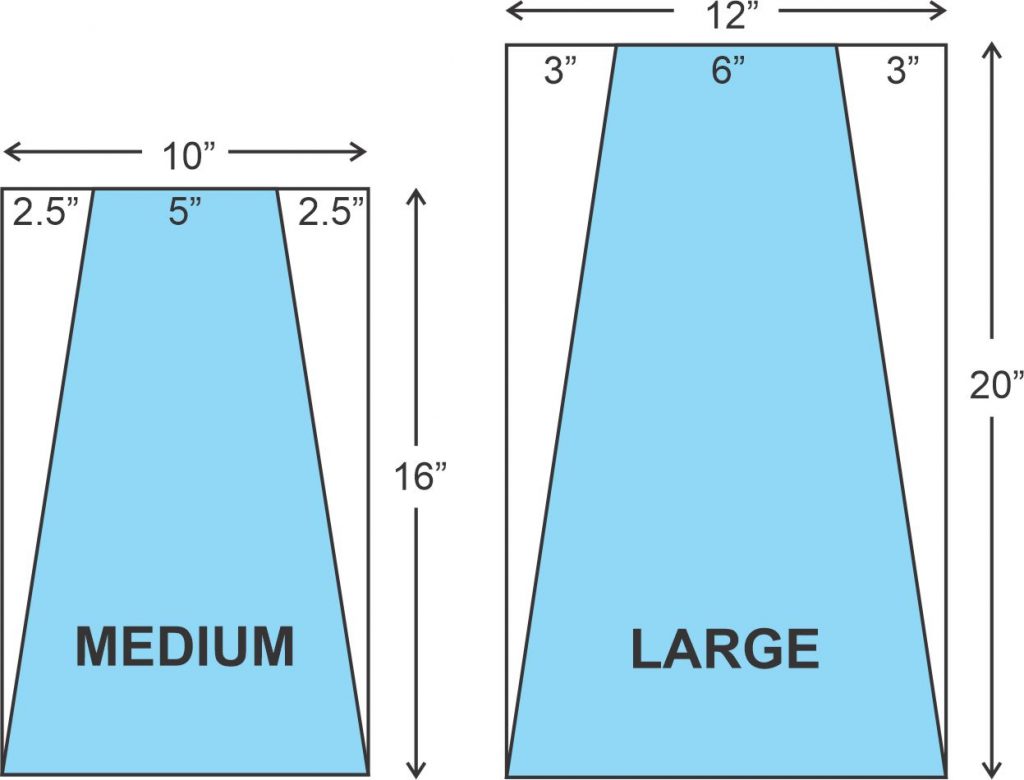 Dimensions for superhero capes for dogs.