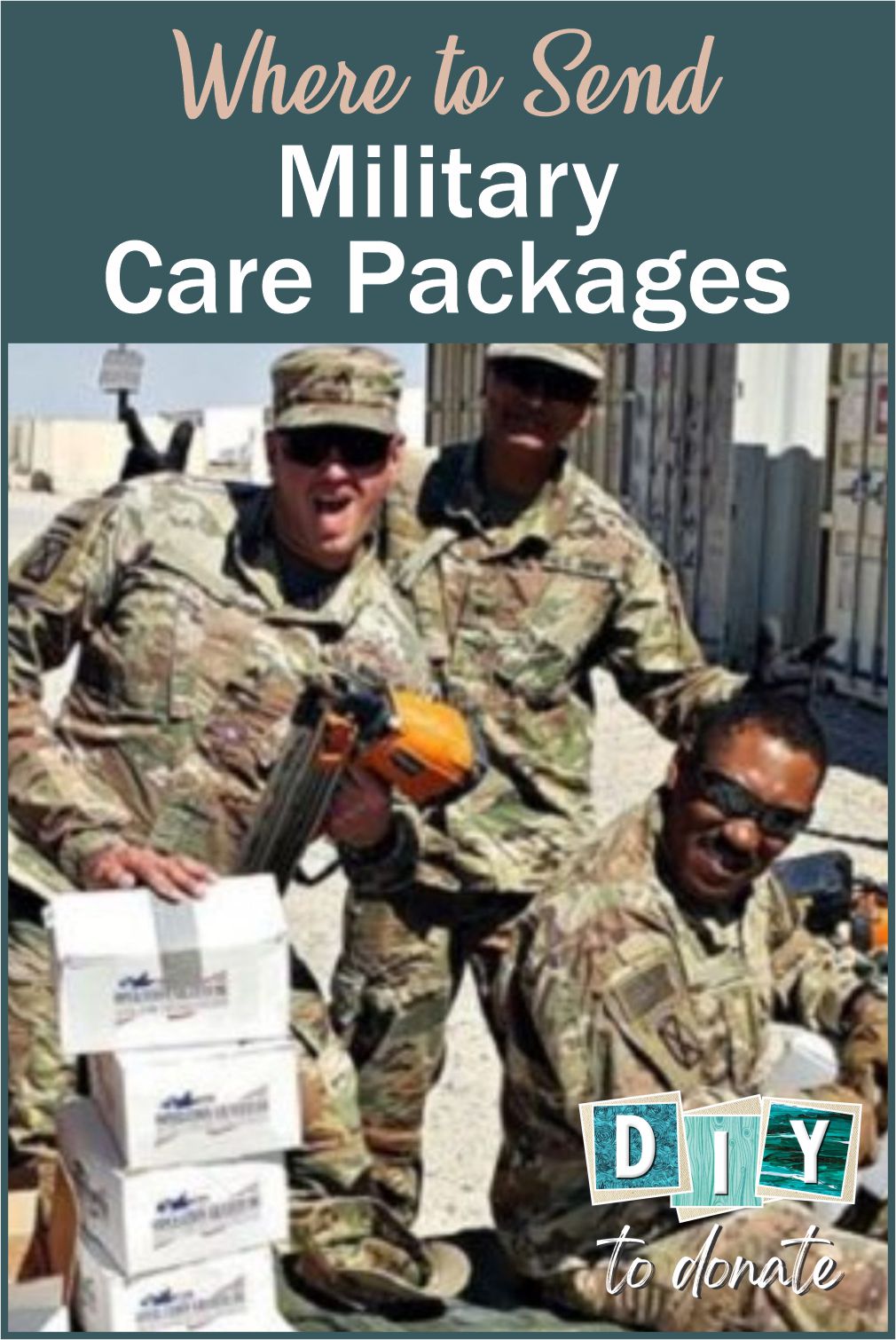 Our military men and woman make great sacrifices so we can continue to enjoy the freedom that is uniquely American. When you make and donate handmade items you are sending a message to our deployed troops that you appreciate what they do. #diytodonate #carepackages #military #militarycarepackages #heroes #miltaryheroes