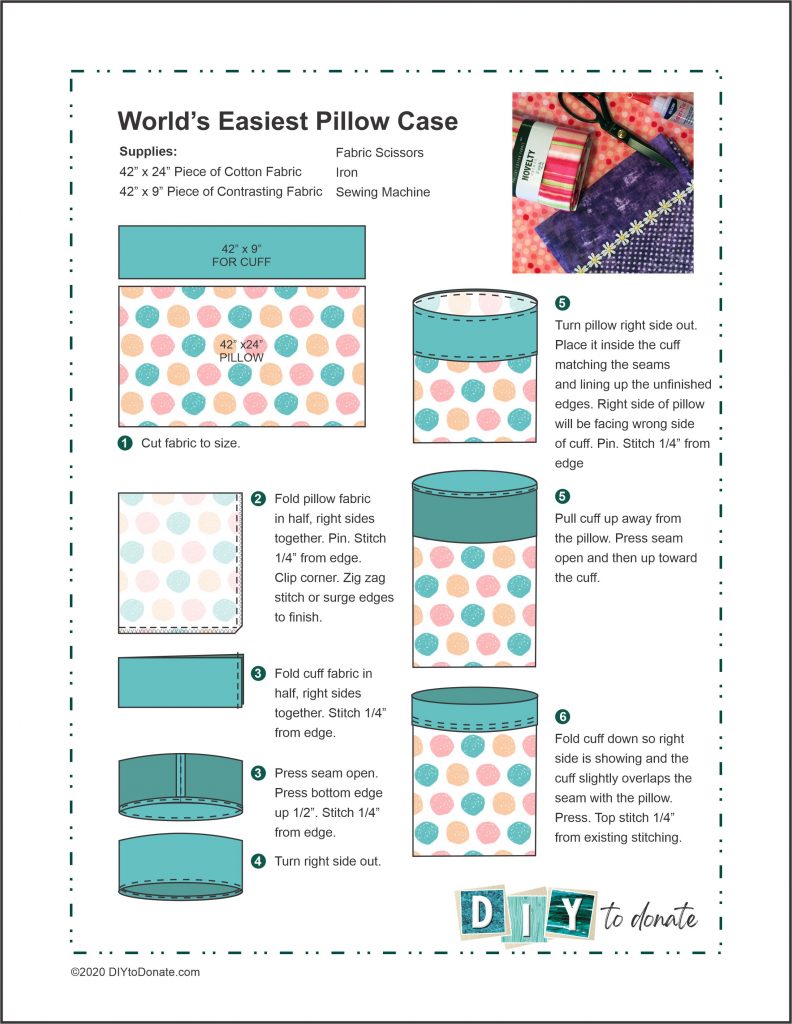 World's Easiest DIY Pillowcase (Forget the Burrito) - DIYToDonate