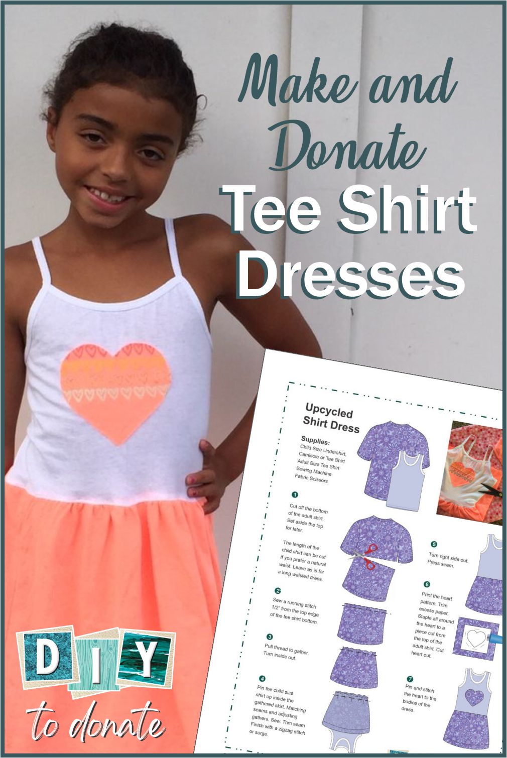 No sew toddler t shirt sale dress