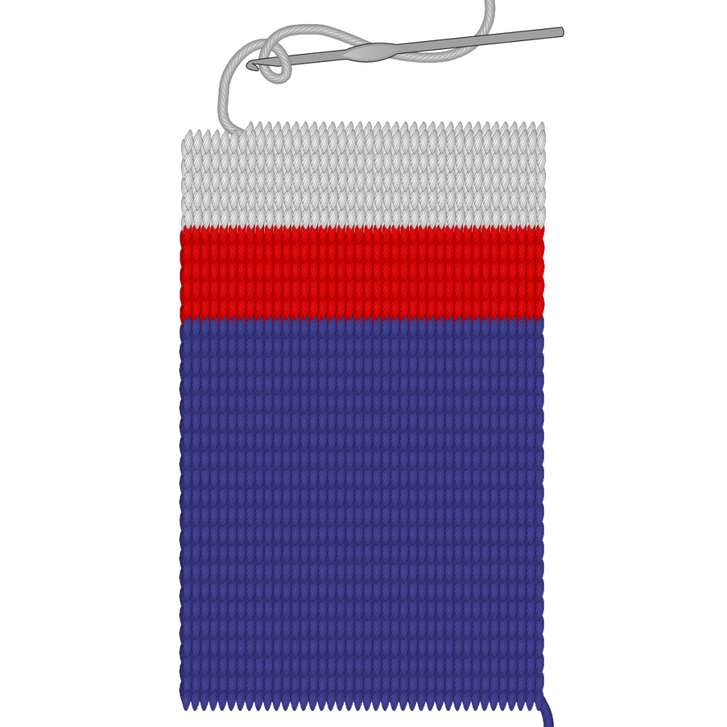 DIY Patriotic Crochet Scarf