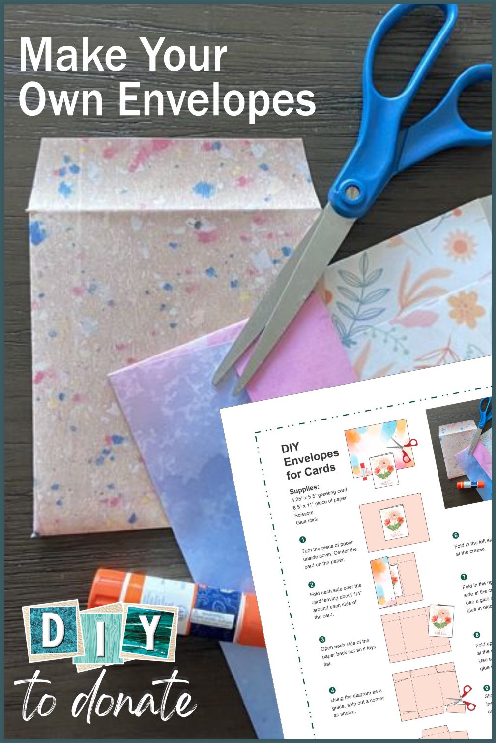 Make Your Own Envelopes with free printable instructions.